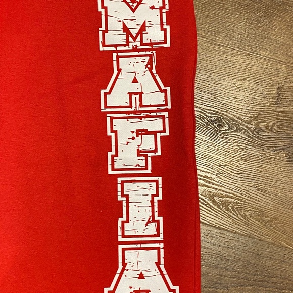 BUFFALO BILLS MAFIA MEN'S M TRACK PANTS RED RARE!!!! - Picture 7 of 10